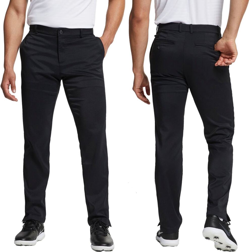 Nike Men's Flat Front‎ Flex Golf Pants Black Size 35x30 Athletic Comfortable